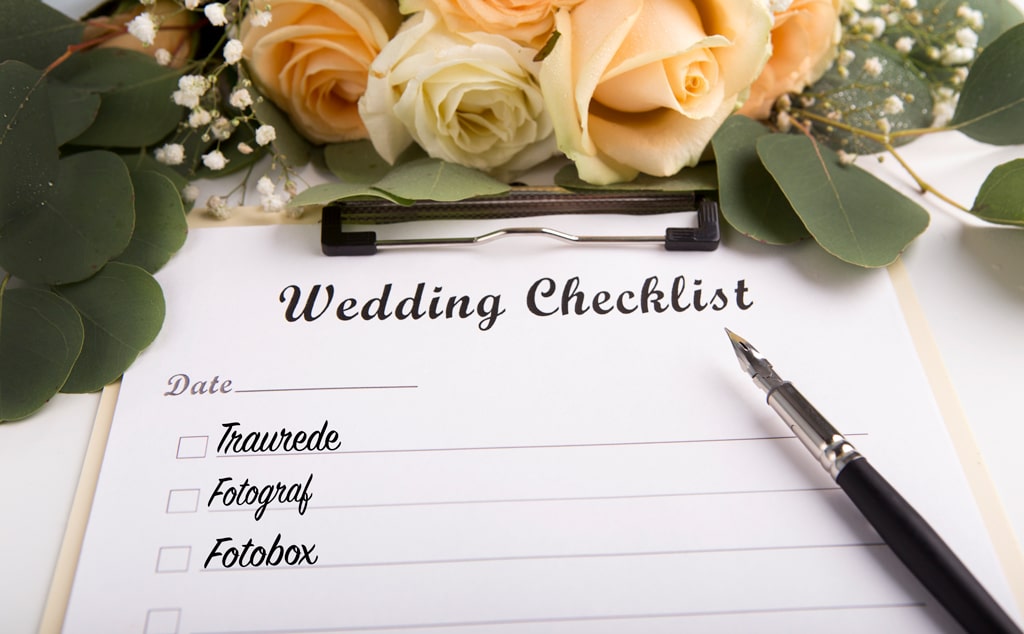 Hochzeits Checkliste